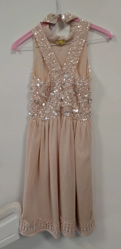 River Island Dress Peach Formal Sz 10yrs 9336SIG