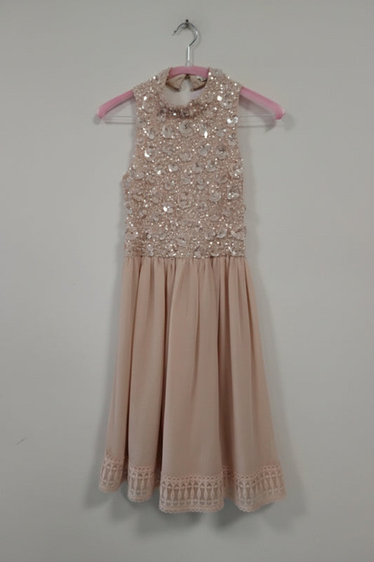 River Island Dress Peach Formal Sz 10yrs 9336SIG