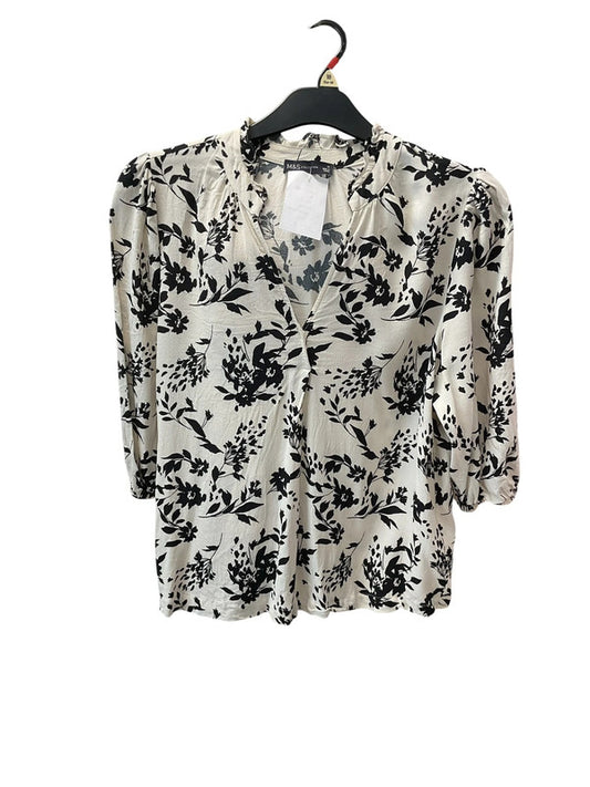 8831MG M&S print blouse sz 16