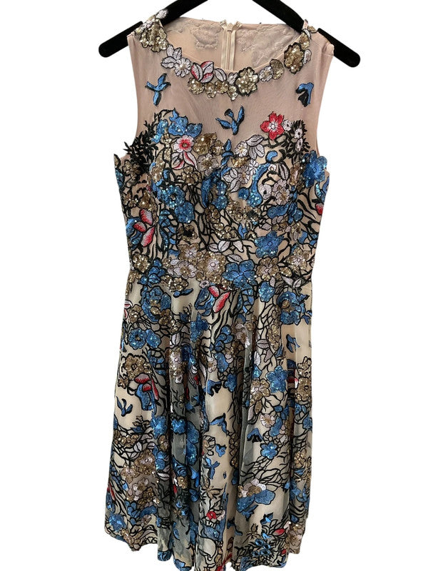 So amazing Dress beaded party  size 12 9329VBR
