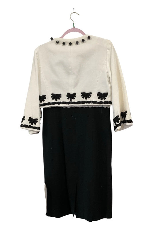 Arruba black & white dress size 10 9333VBR