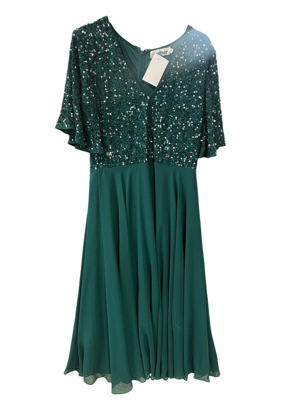 Amber Green Evening Dress size M 9331VBR