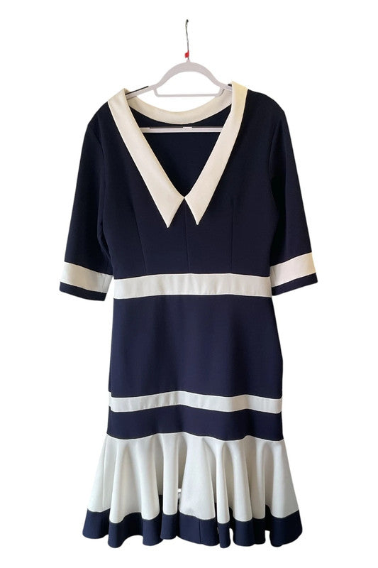 Red&Royal dress navy and cream Size XXL 9365ROB