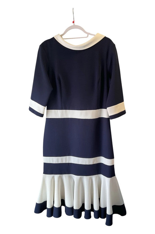 Red&Royal dress navy and cream Size XXL 9365ROB
