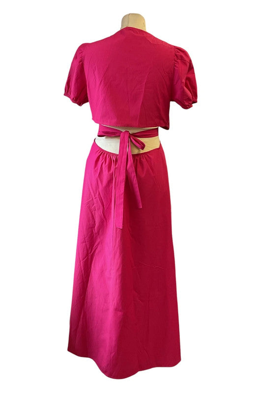 Stradivarius  Maxi dress pink Size M 9413EMC