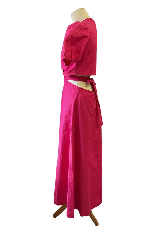 Stradivarius  Maxi dress pink Size M 9413EMC