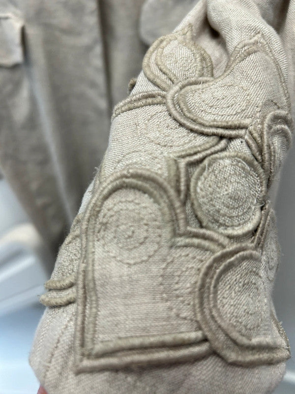 Per Una Long Linen Coat Sz XL 9422MROB