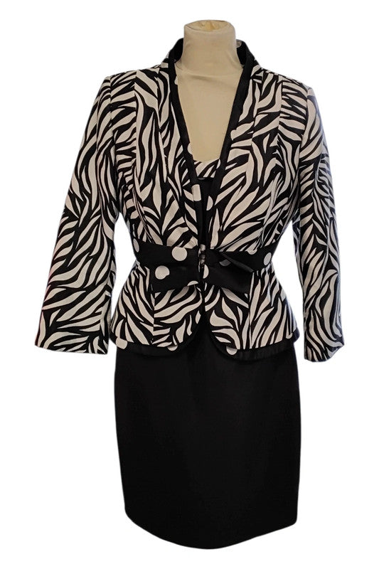 Sonia Penna 2 pieces dressy black and white Size 40 9407YMC