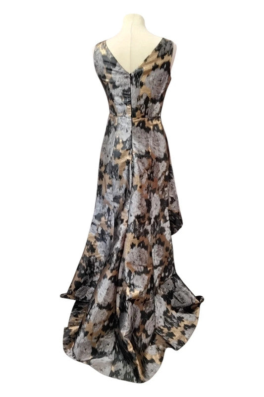Tahari dress brown and black Size UK6 9465AOT