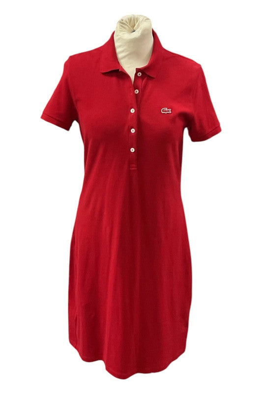 Dress Shirt Red Lacoste Sz 38 9475CC