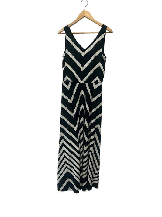 Monsoon Dress Diagonal Stripe Maxi Sz 12 9486KTI