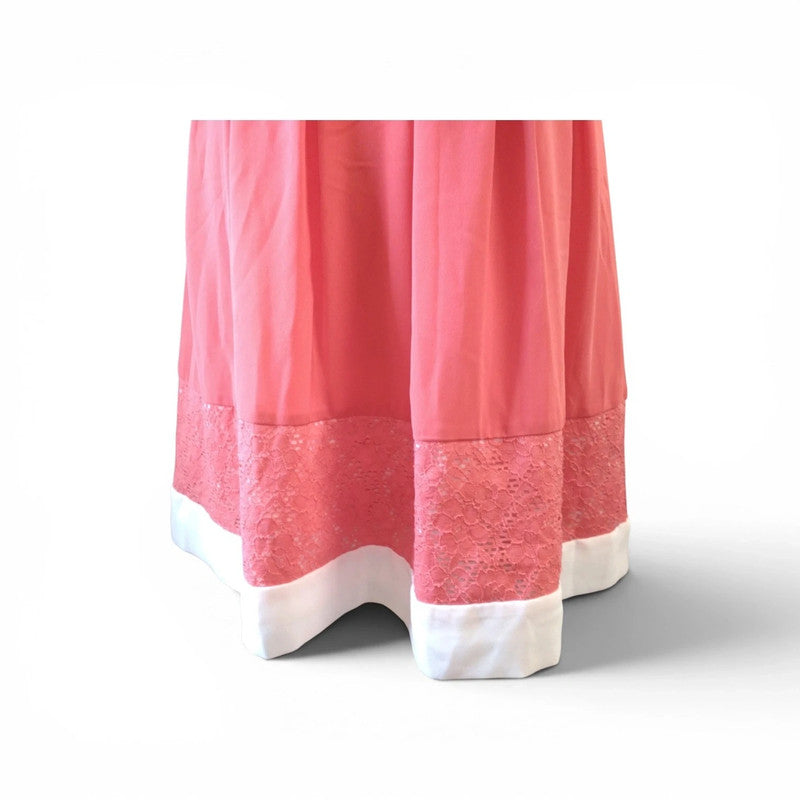 Izabel London Coral with lace dress size 10 9487KTI