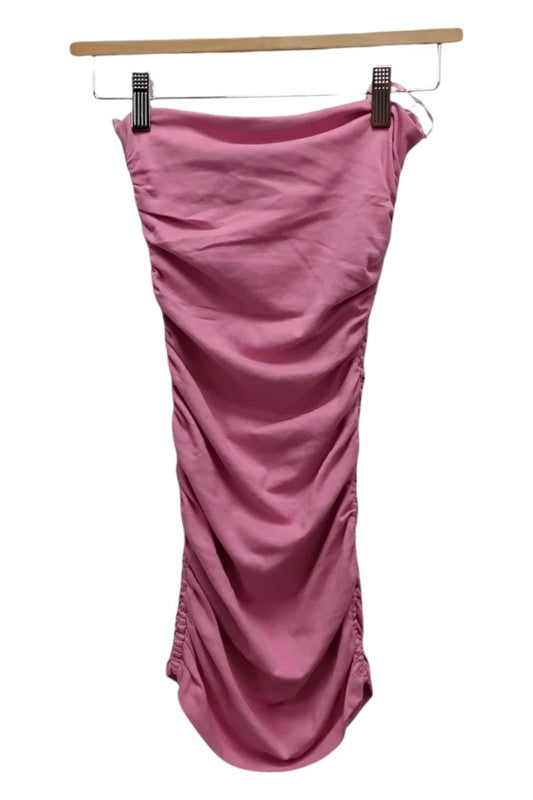 Zara Dress Tube Pink  Sz S 9528NMO