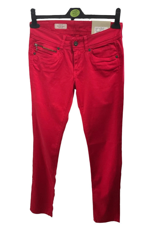 Pepe Jeans trousers red Size W27/L32 9506AFR