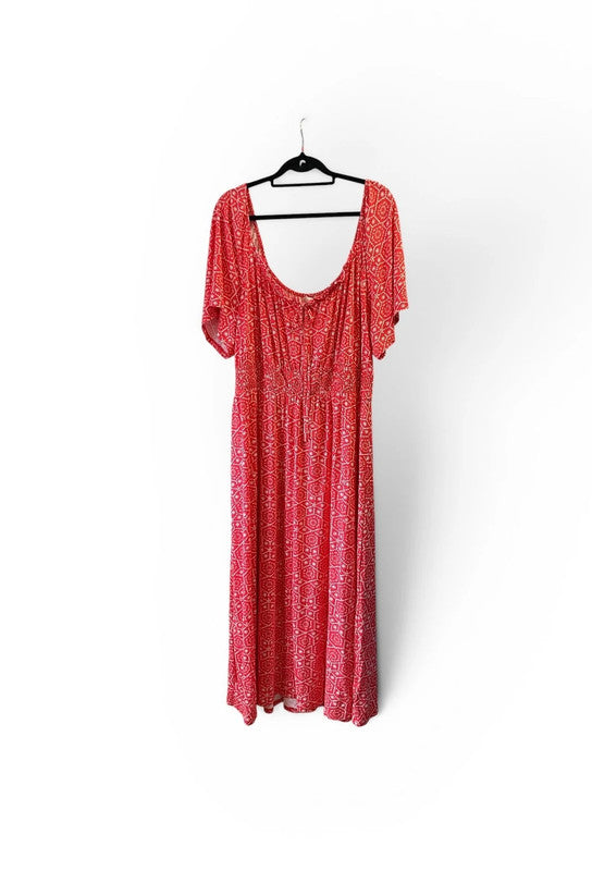 Monsoon Dress red maxi sizeXL 9558KMC
