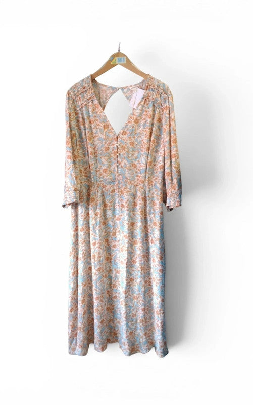 Monsoon Dress blue floral size22 9557KMC