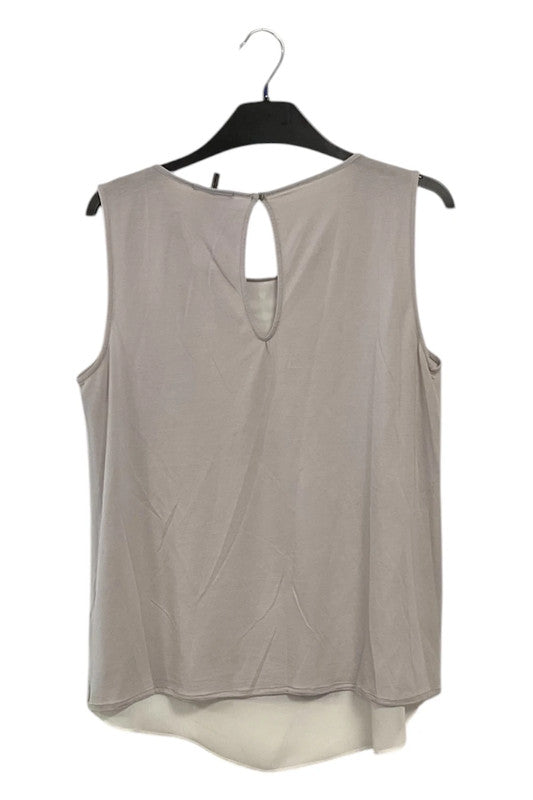 Massimo Dutti vest top grey cutout Size L 9573SHD