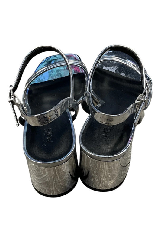M&S sandal silver Size 5.5 9572SHD