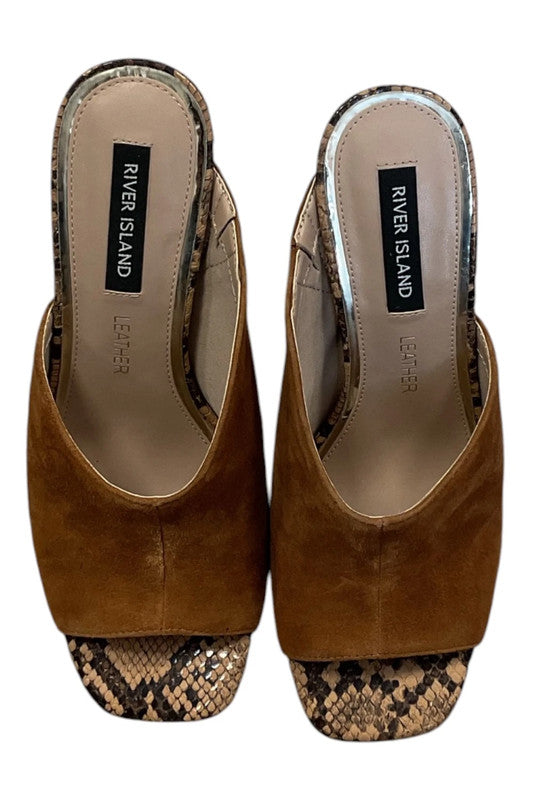River Island Mule brown Size 4 9585CAK
