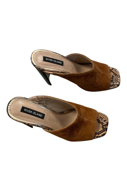 River Island Mule brown Size 4 9585CAK