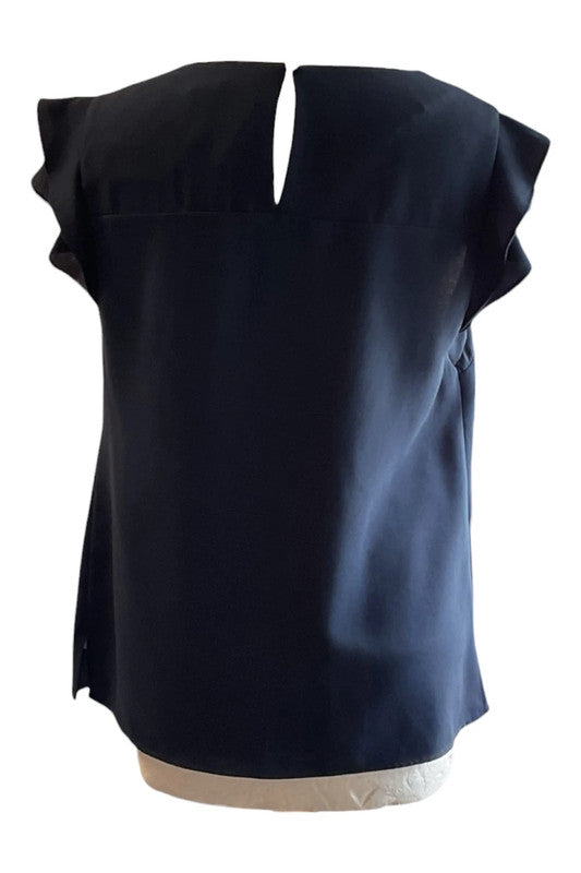 Oasis Top navy with shorts sleeves  sz 12/38  9593CDC