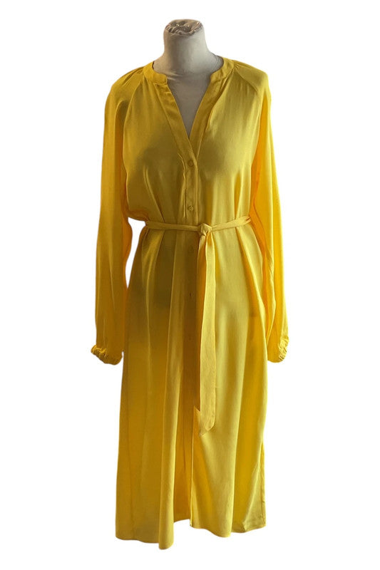 Yaya Dress yellow maxi  Sz 36 9594CDC