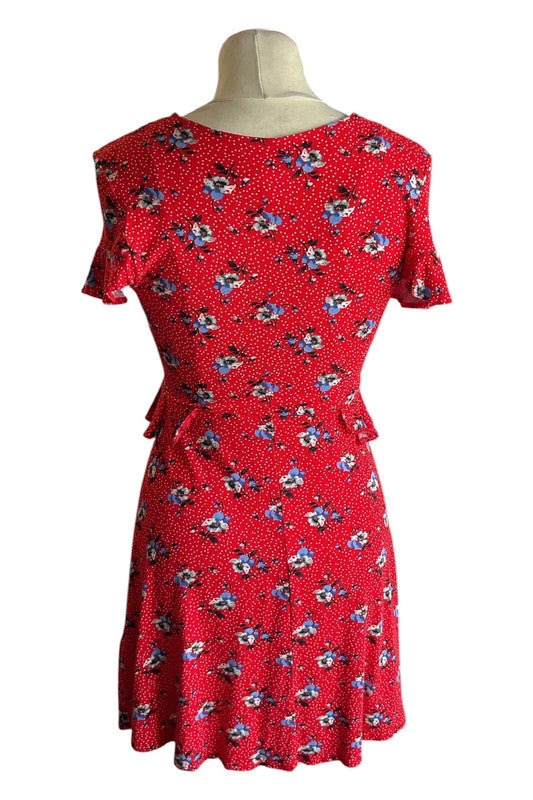 Topshop dress red Size 10 7770OF