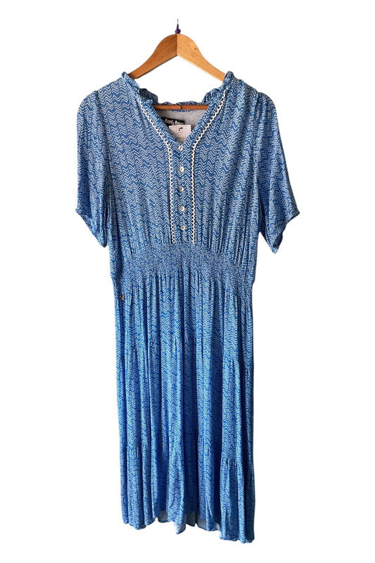 Rant&Rave dress blue Size 14 8069NN
