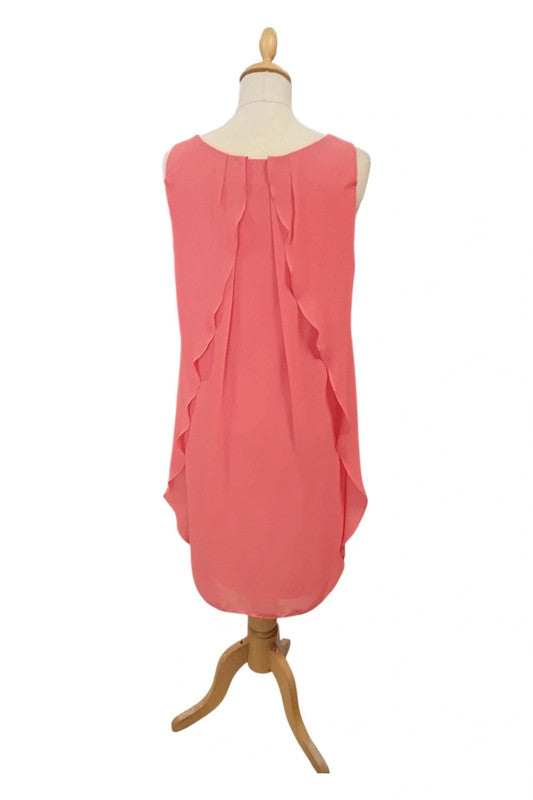 Monsoon Dress Coral  Sz 12 9605MVE