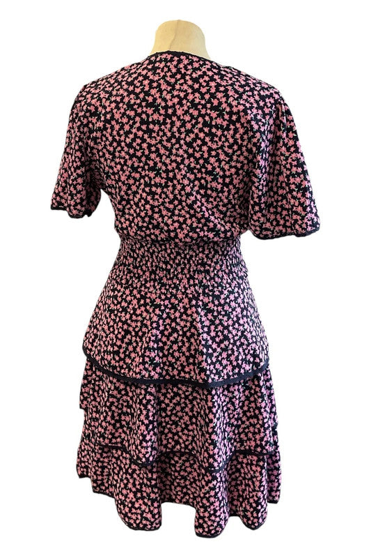 Savida dress navy and pink Size S 9611AMC