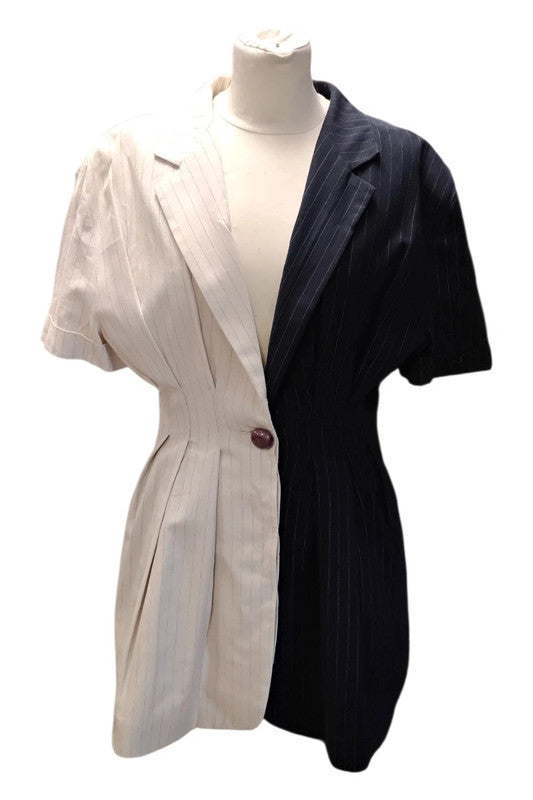 Ready 2 Wear s/s  Blazer Navy&Beige One Size 9620AMC