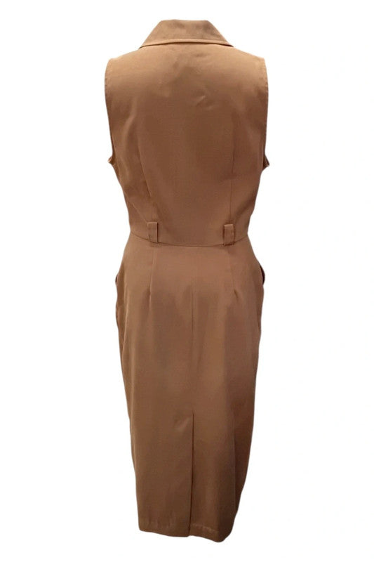 Farouche By/Par Lori Weidner Dress Brown Sz 12 9621MC