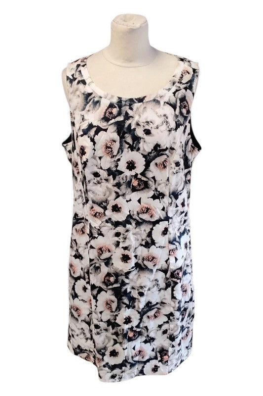 No brand Dress Black Print Sz M 9635CM