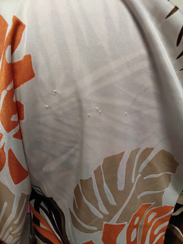 Benetton Dress/Tunic Orange Print Sz M 9664CM