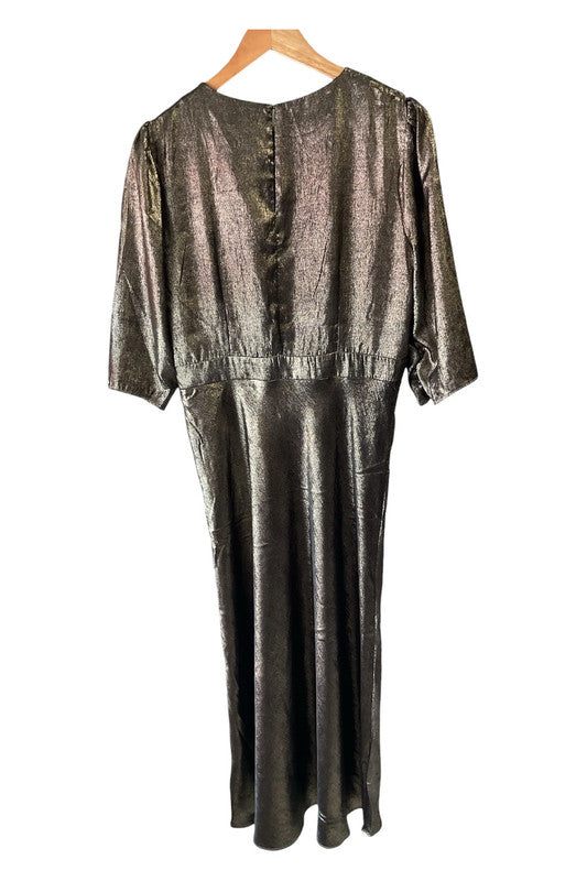 Feather & Bone dress gold Size M 9663CM