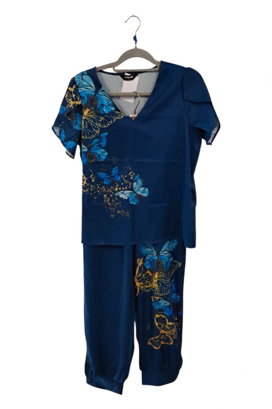 Chic Me 2pc Set Blue Sz L 9667CM