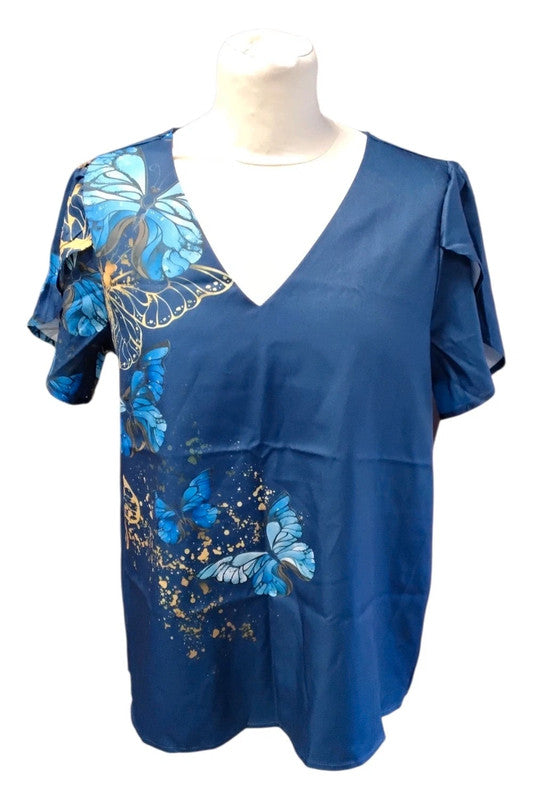 Chic Me 2pc Set Blue Sz L 9667CM