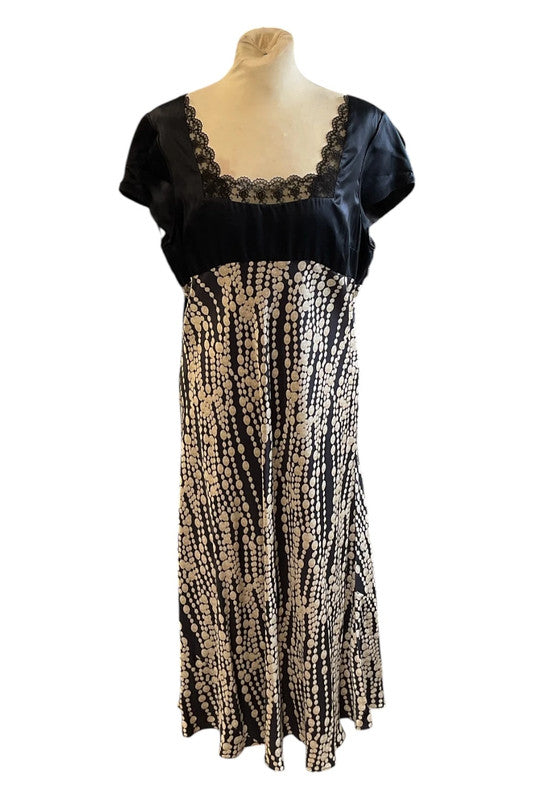 Fenn Wright Manson Dress navy maxi size 16 9682RC