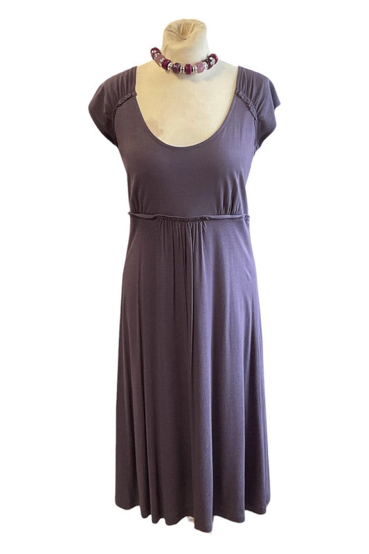 Friendtex Dress plum midi size S 9678CMC