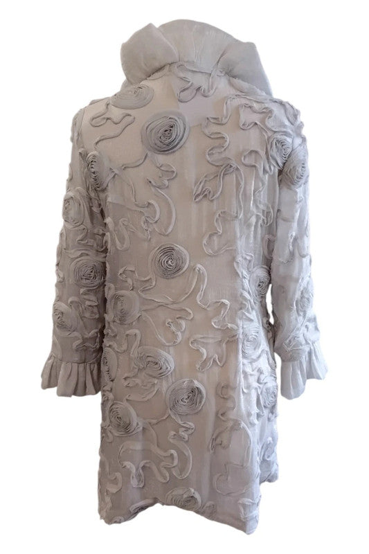 Grace Chuang sheer jacket grey Size M 9680CMCB
