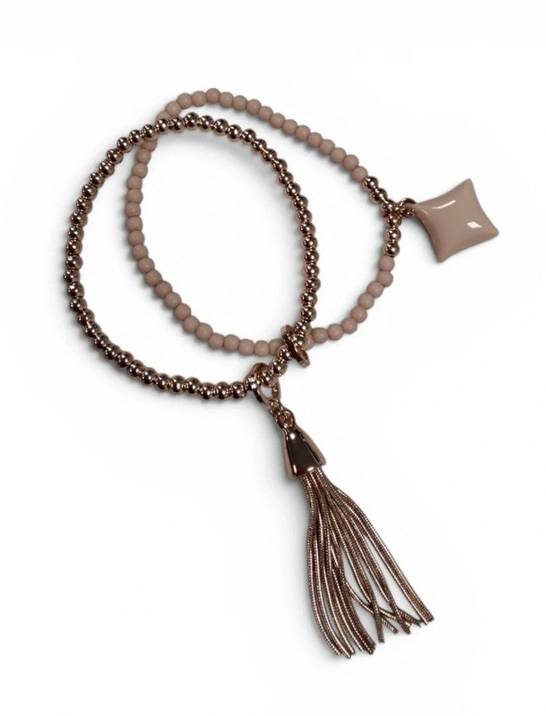 Cristallo di Milano Bracelet pink and gold 9687MDG