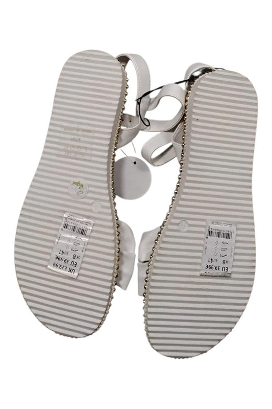 New Look sandals white Size 8/41 9690AOD