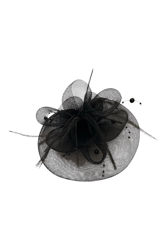 Fascinator black  9074JC