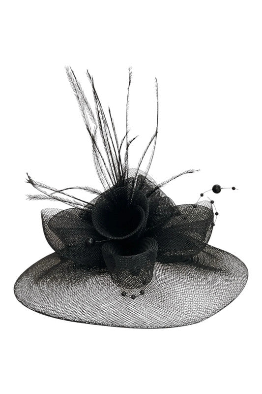 Fascinator black  9074JC