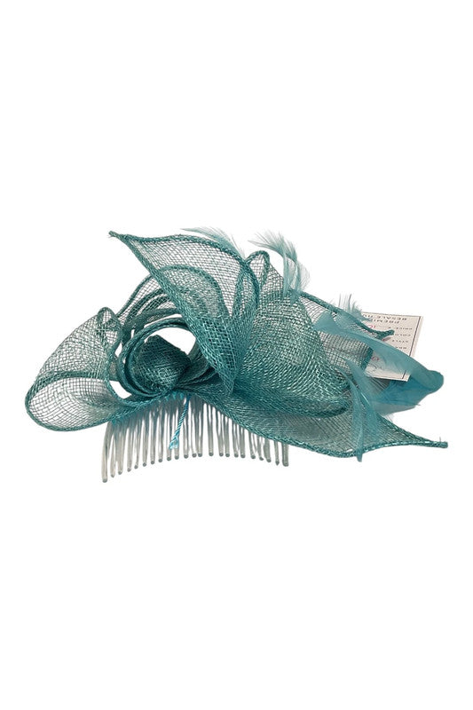 Fascinator teal blue 7490FG