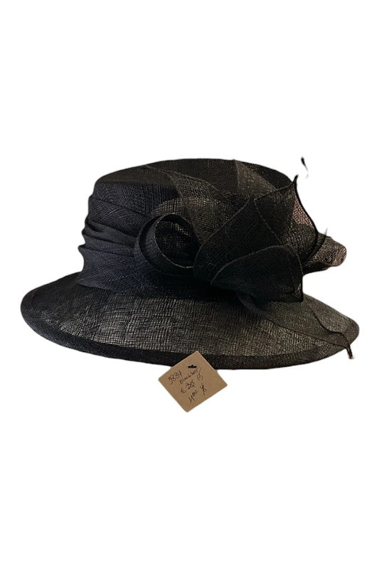 Fascinator black hat 3884