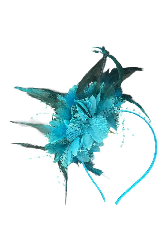 Fascinator turquoise 6306AK