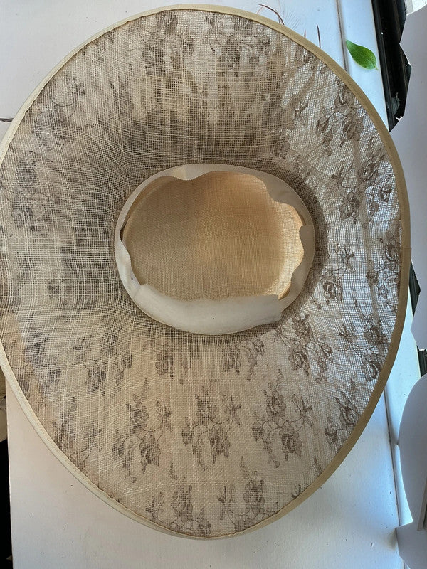No brand Hat Cream&Brown 8968MK