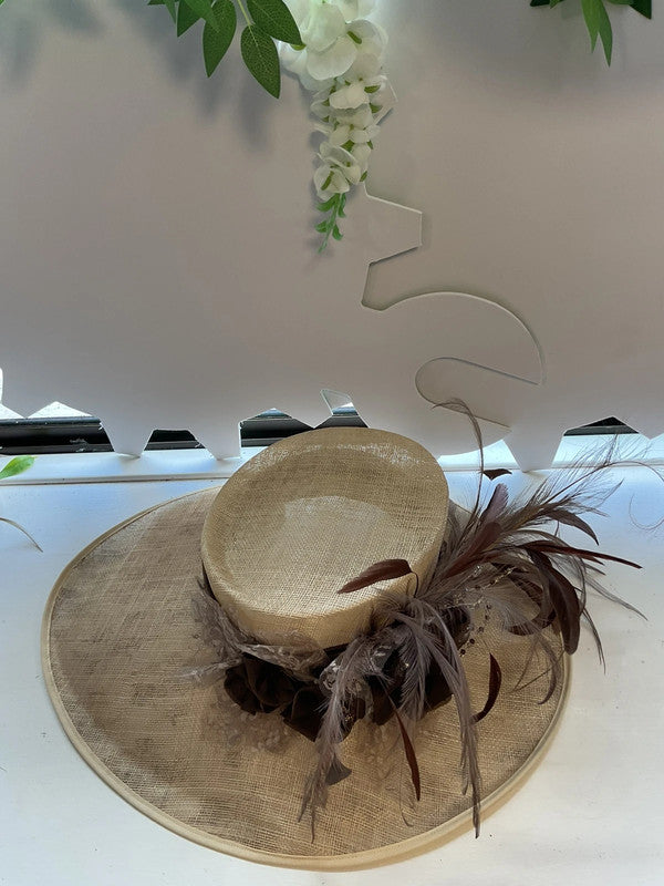 No brand Hat Cream&Brown 8968MK