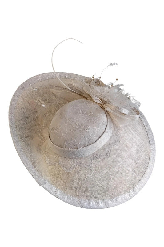 Headpieces By Wisteria Hat Cream 1311AM